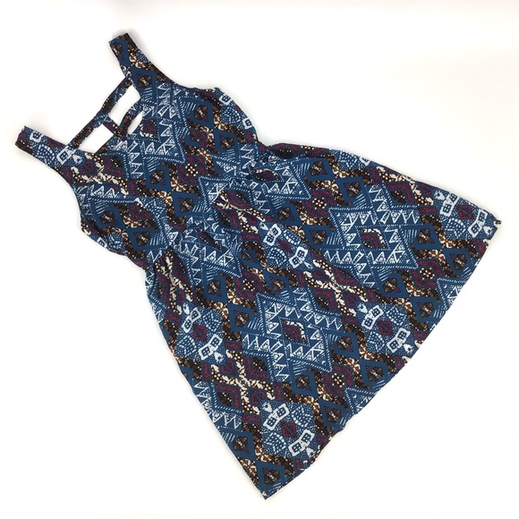 Xhilaration Sleeveless Lattice Back Dress, Medium - Picture 10 of 16